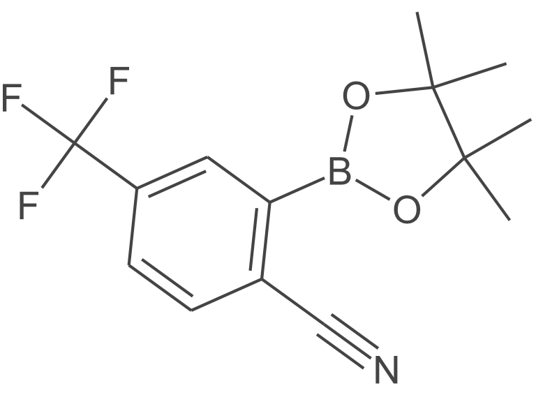 2-(4,4,5,5-四甲基-1,3,2-二氧杂硼烷-2-基)-4-(三氟甲基)苄腈