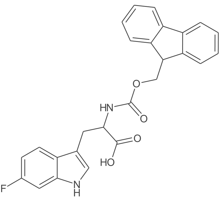 (S)-2-(((((9H-荧光素-9-基)甲氧基)羰)胺基)-3-(6-氟-1H-吲哚-3-基)丙酸