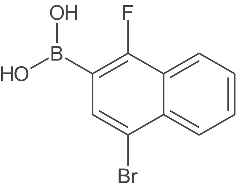 (4-溴-1-氟萘-2-基)硼酸