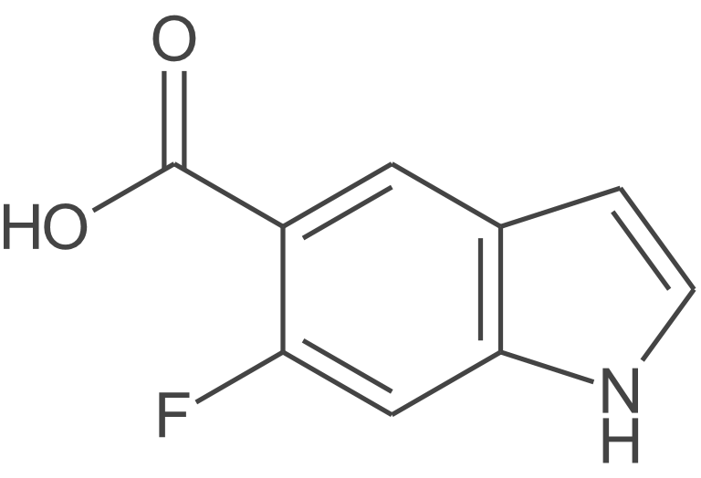 1H-吲哚-5-羧酸，6-氟