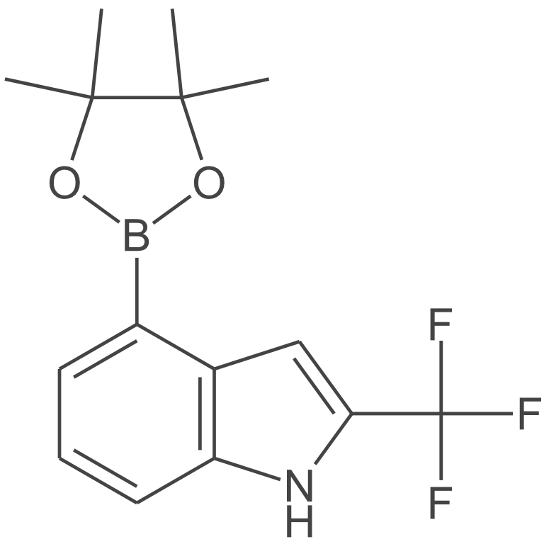 4-(4,4,5,5-四甲基-1,3,2-二氧硼戊环-2-基)-2-(三氟甲基)-1H-吲哚