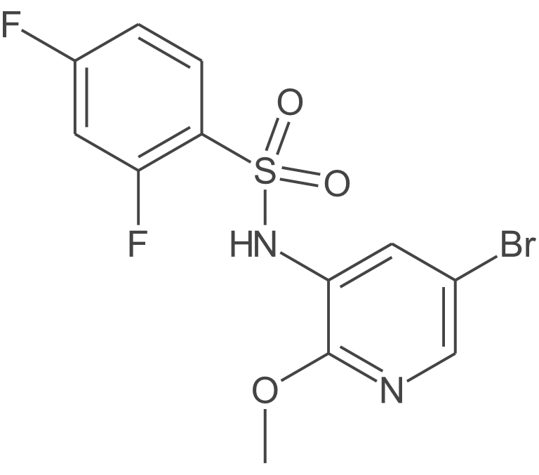N-(5-溴-2-甲氧基吡啶-3-基)-2,4-二氟苯磺酰胺