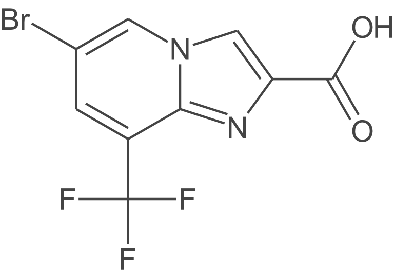 6-溴-8-(三氟甲基)咪唑并[1,2-a]吡啶-2-羧酸