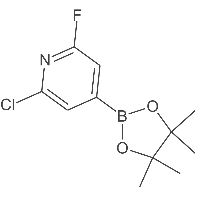 2-氯-6-氟-4-(4,4,5,5-四甲基-1,3,2-二氧杂硼烷-2-基)吡啶