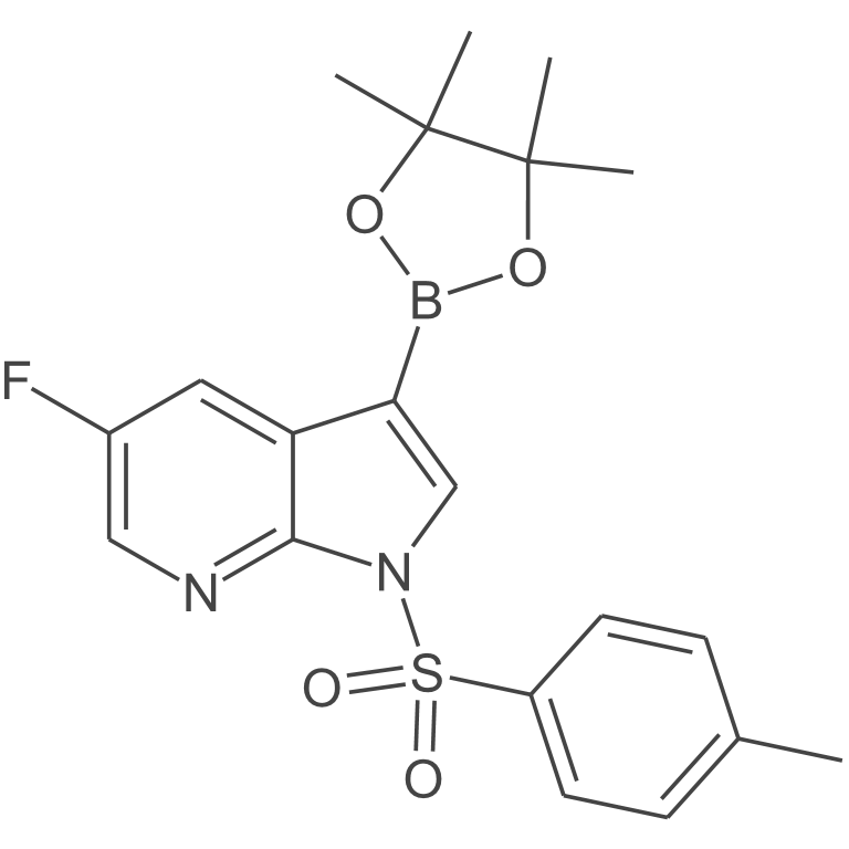5-氟-3-(4,4,5,5-四甲基-1,3,2-二氧硼杂环戊烷-2-基)-1-甲苯磺酰基-1H-吡咯并[2,3-b]吡啶