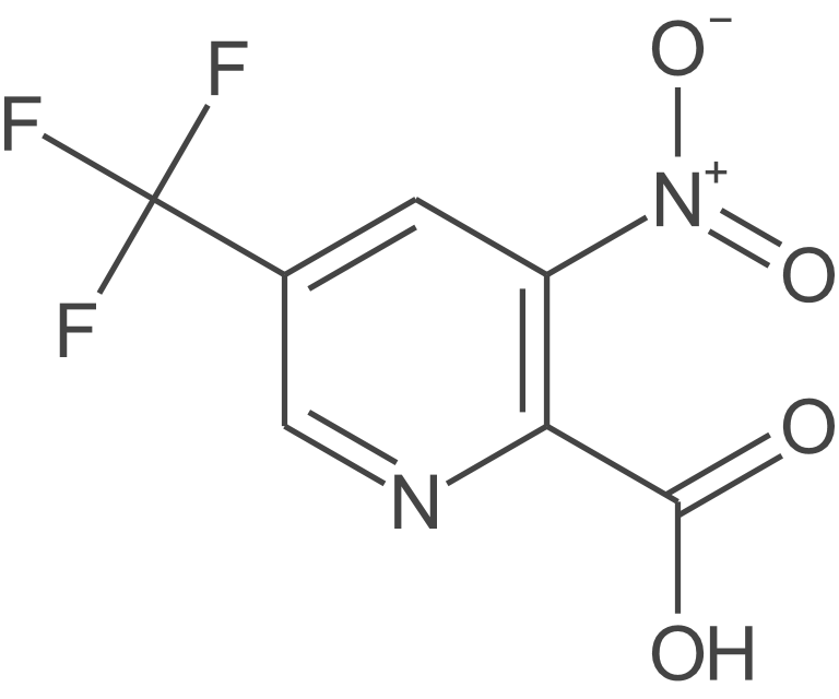 3-硝基-5-(三氟甲基)吡啶甲酸