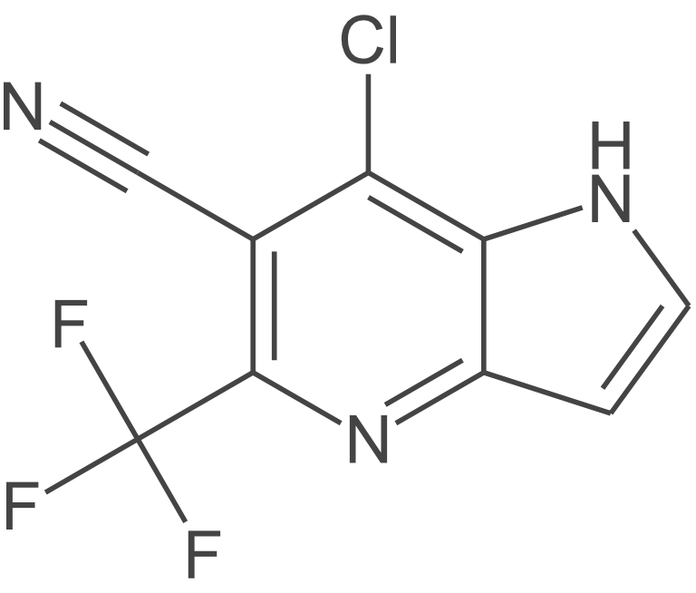 7-氯-5-(三氟甲基)-1H-吡咯并[3,2-b]吡啶-6-腈
