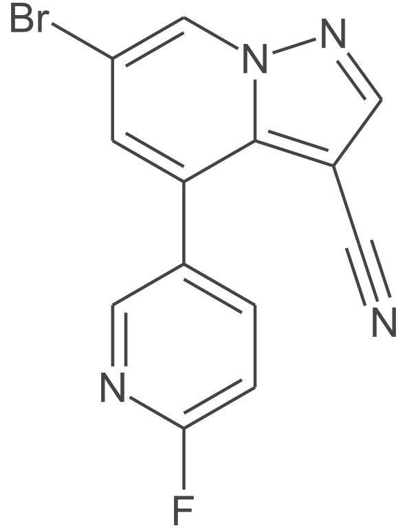 6-溴-4-(6-氟吡啶-3-基)吡唑[1,5-a]吡啶-3-碳腈