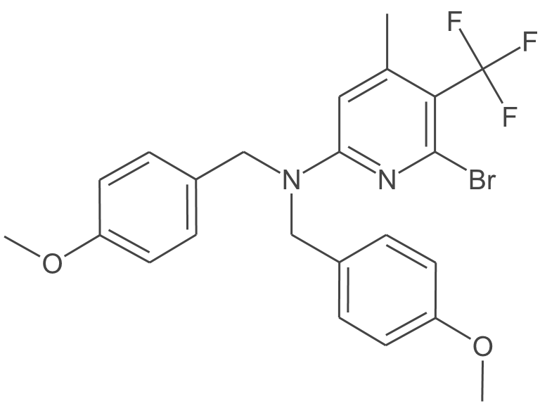 6-溴-N,N-双(4-甲氧基苄基)-4-甲基-5-(三氟甲基)吡啶-2-胺