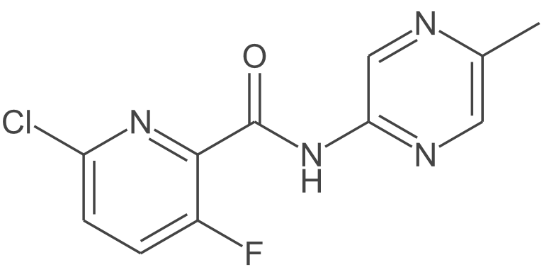 6-氯-3-氟-N-(5-甲基吡嗪-2-基)吡啶甲酰胺