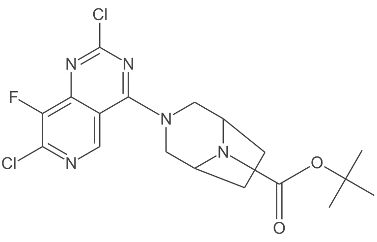 3-(2,7-二氯-8-氟吡啶并[4,3-d]嘧啶-4-基)-3,8-二氮杂双环[3.2.1]辛烷-8-羧酸叔丁酯