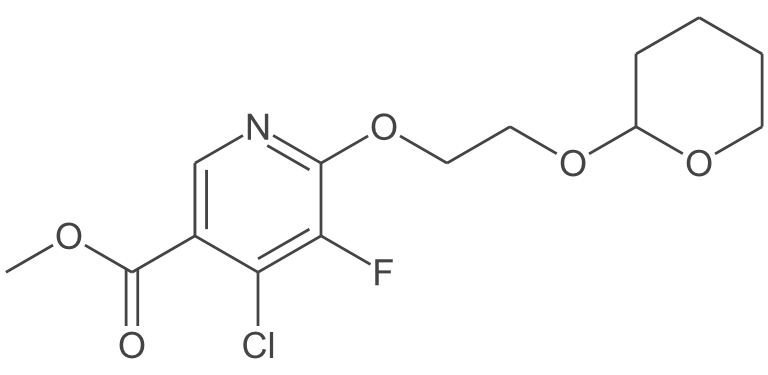 4-氯-5-氟-6-[(四氢2H-吡喃-2-基)氧基]乙氧基]-3-吡啶羧酸甲酯