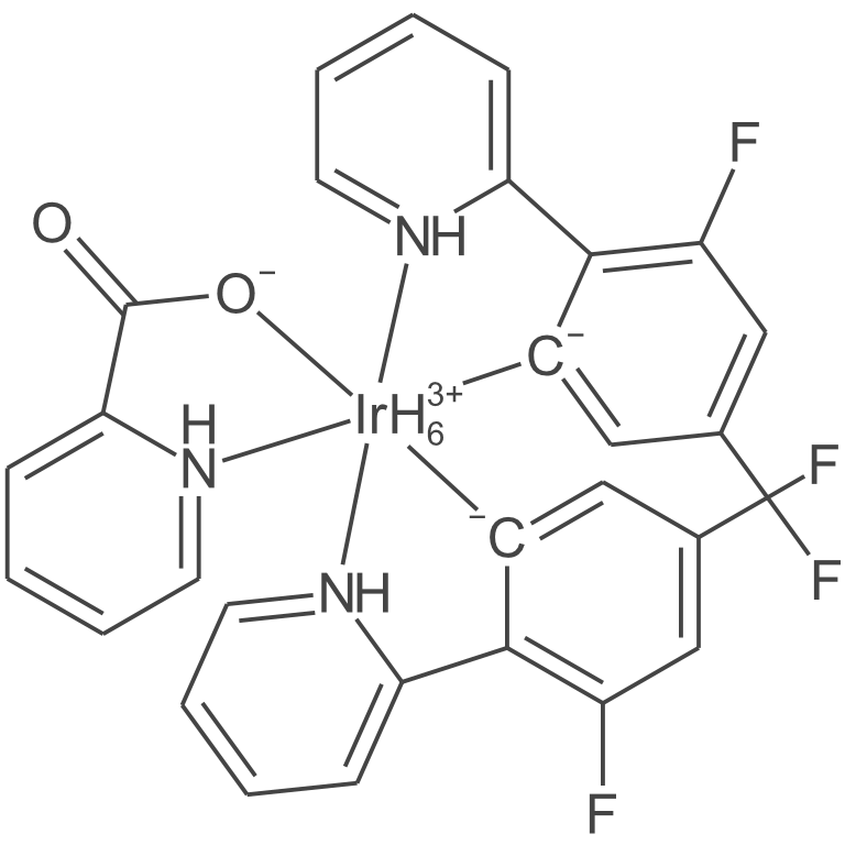 双(4,6-二氟苯基吡啶-N,C2)吡啶甲酰合铱