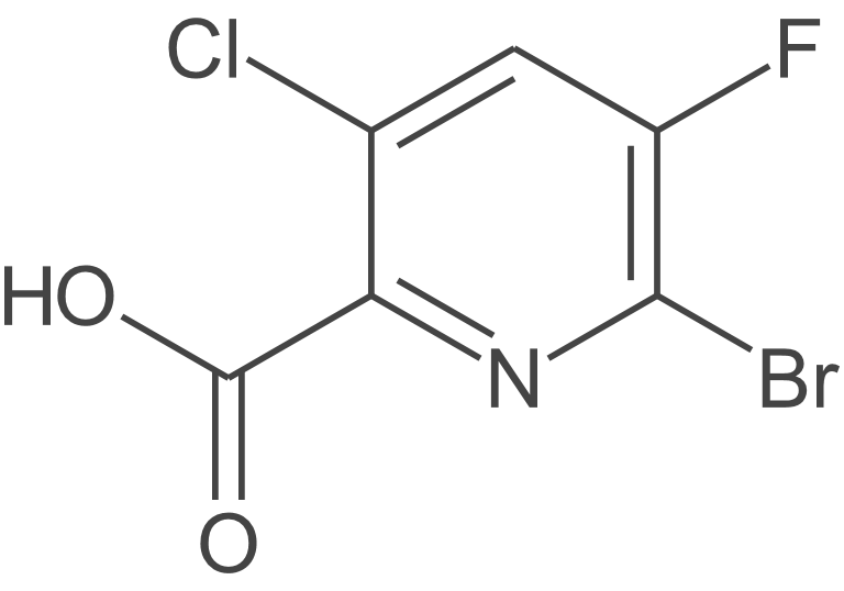 6-溴-3-氯-5-氟吡啶甲酸