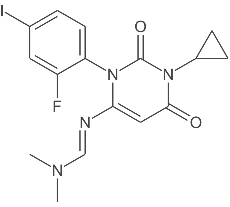 N'-[1-环丙基-3-(2-氟-4-碘苯基)-2,6-二氧代-1,2,3,6-四氢嘧啶-4-基]-N,N-二甲基甲脒