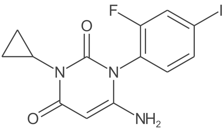 6-氨基-3-环丙基-1-(2-氟-4-碘苯基)嘧啶-2,4(1H,3H)-二酮