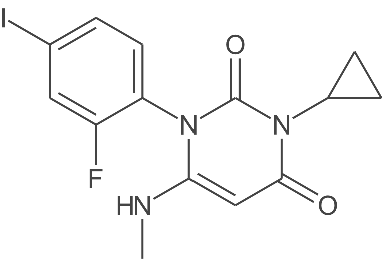 3-环丙基-1-(2-氟-4-碘苯基)-6-(甲基氨基)嘧啶-2,4(1H,3H)-二酮