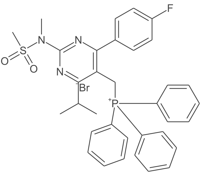 4-(4-氟苯基)-6-异丙基-2-(N-甲基-N-甲磺酰胺基)-5-三苯基膦内鎓甲基-1-嘧啶