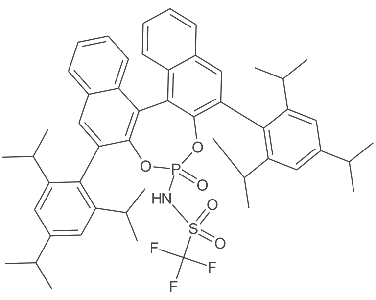 1,1,1-三氟-N-[(11bS)-4-氧-2,6-双[2,4,6-三异丙基苯基]联萘并[2,1-d:1',2'-f][1,3,2]二氧磷杂-4-基]甲磺酰胺