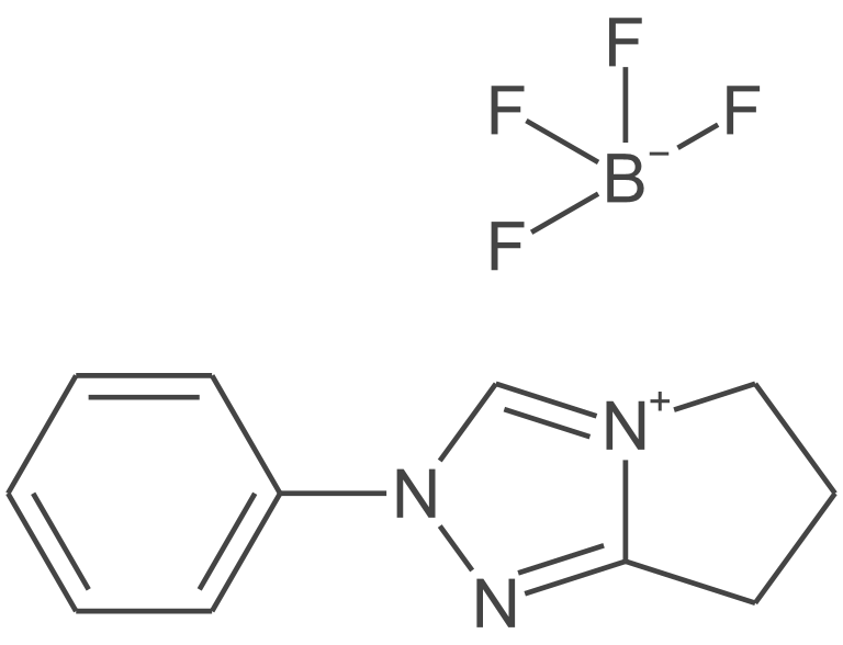6,7-二氢-2-苯基-5H-吡咯并[2,1-c]-1,2,4-三唑鎓四氟硼酸盐