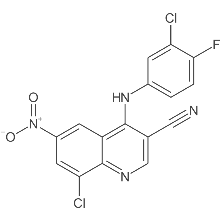 8-氯-4-((3-氯-4-氟苯基)氨基)-6-硝基喹啉-3-甲腈