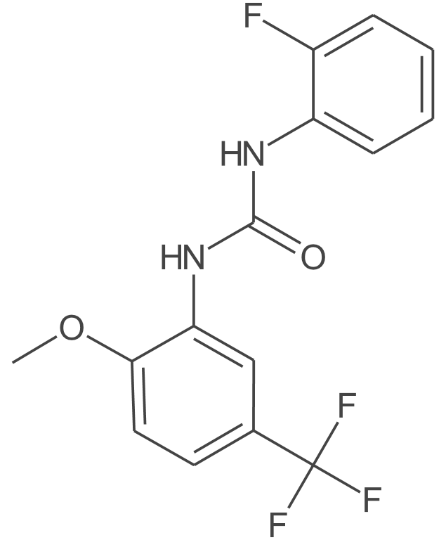1-(2-氟苯基)-3-(2-甲氧基-5-(三氟甲基)苯基)脲