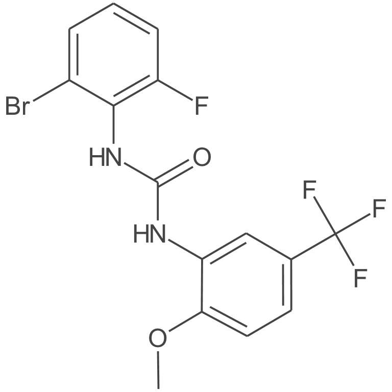 1-(2-溴-6-氟苯基)-3-(2-甲氧基-5-(三氟甲基)苯基)脲