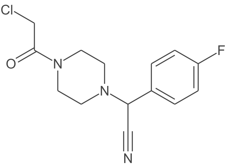2-[4-(2-氯乙酰基)哌嗪-1-基]-2-(4-氟苯基)乙腈