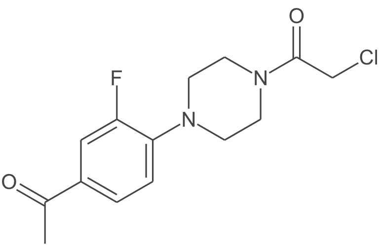 1-(4-(4-乙酰基-2-氟苯基)哌嗪-1-基)-2-氯乙烷-1-酮
