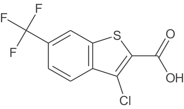 3-氯6-(三氟甲基)苯并[b]噻吩-2-羧酸
