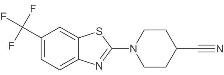 1-(6-(三氟甲基)苯并[d]噻唑-2-基)哌啶-4-碳腈