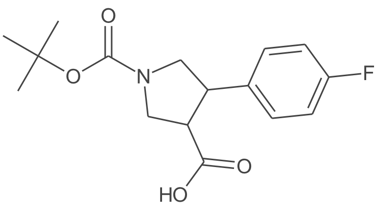 1-(叔丁氧基羰基)-4-(4-氟苯基)吡咯烷-3-羧酸
