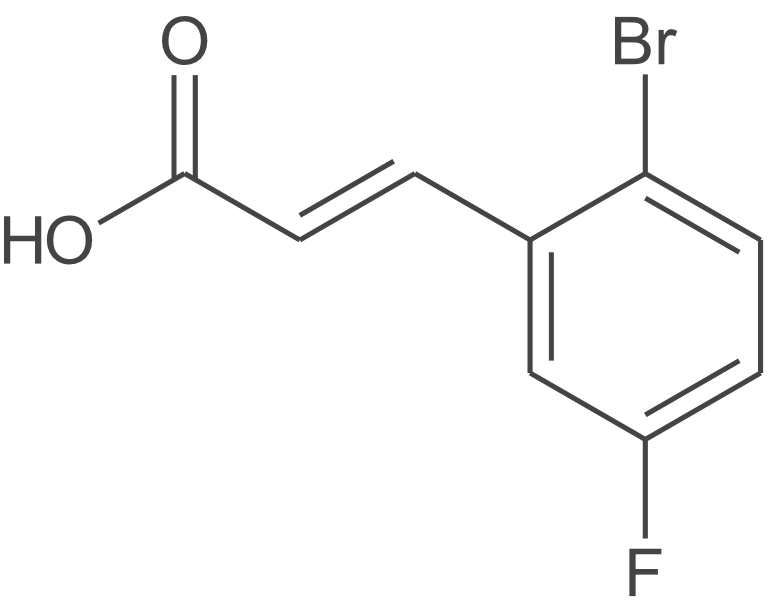 (E)-3-(2-溴-5-氟苯基)丙烯酸