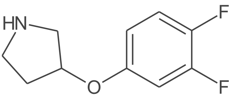 3-(3,4-二氟苯氧基)吡咯烷盐酸盐