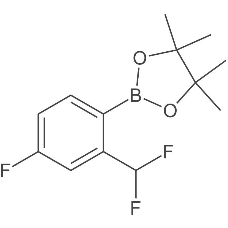 2-(2-(二氟甲基)-4-氟苯基)-4,4,5,5-四甲基-1,3,2-二氧苯甲醛