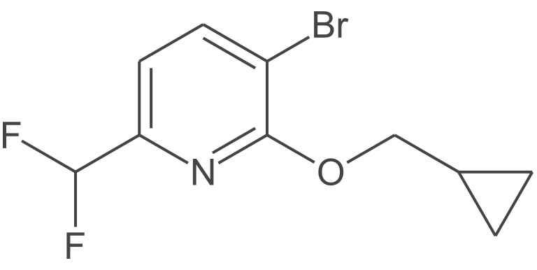 3-溴-2-(环丙基甲氧基)-6-(二氟甲基)吡啶