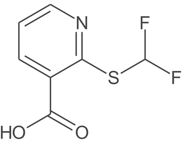 2-[(二氟甲基)硫烷基]吡啶-3-羧酸