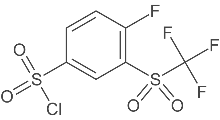 3-(三氟甲基磺酰基)-4-氟苯磺酰氯