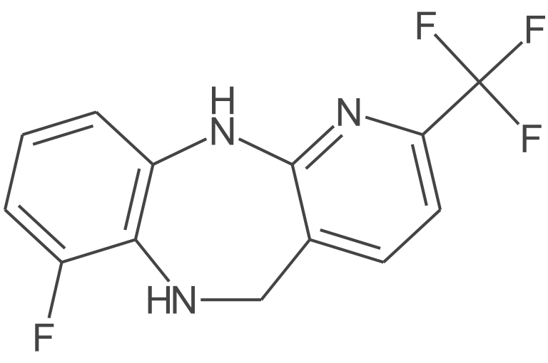 7-氟-6,11-二氢-2-(三氟甲基)-5H-吡啶并[2,3-b][1,5]苯二氮卓