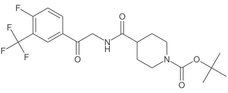 1-Boc-4-(2-(4-氟-3-(三氟甲基)苯基)-2-氧代乙基)哌啶