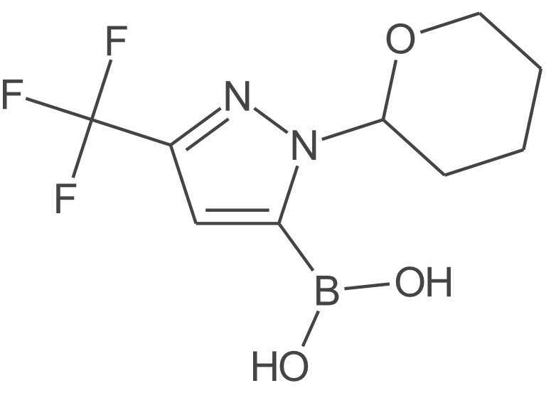 (1-(四氢-2H-吡喃-2-基)-3-(三氟甲基)-1H-吡唑-5-基)硼酸
