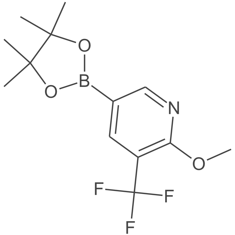 2-甲氧基-5-(4,4,5,5-四甲基-1,3,2-二氧杂硼烷-2-基)-3-(三氟甲基)吡啶