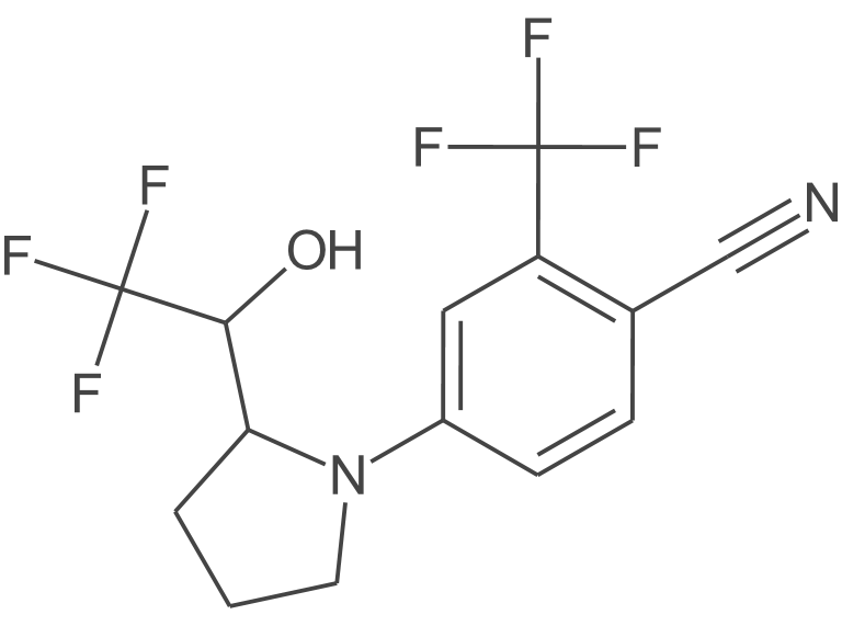 4-((R)-2-((R)-2,2,2-三氟-1-羟乙基)吡咯烷-1)-2-三氟甲基苯腈