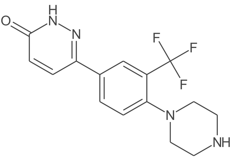 6-(4-(哌嗪-1-基)-3-(三氟甲基)苯基)哒嗪-3(2H)-酮