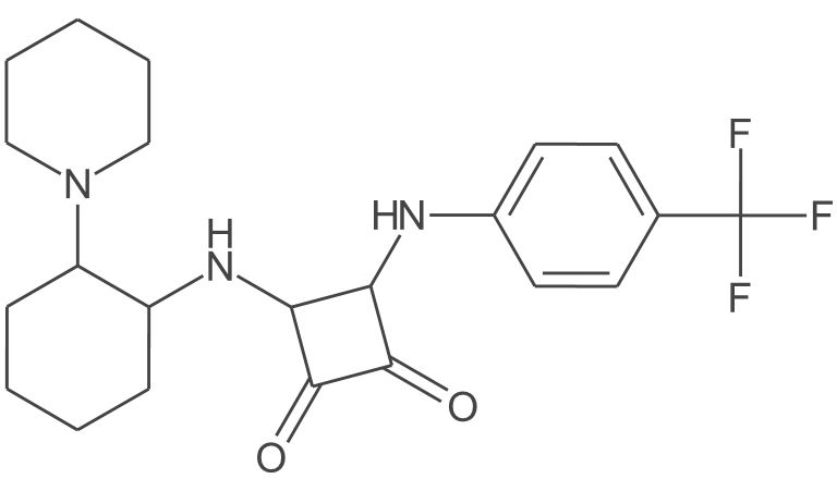3-[[(1R,2R)-2-(1-哌啶基)环己基]氨基]-4-[[4-(三氟甲基)苯基]氨基]-3-环丁烯-1,2-二酮