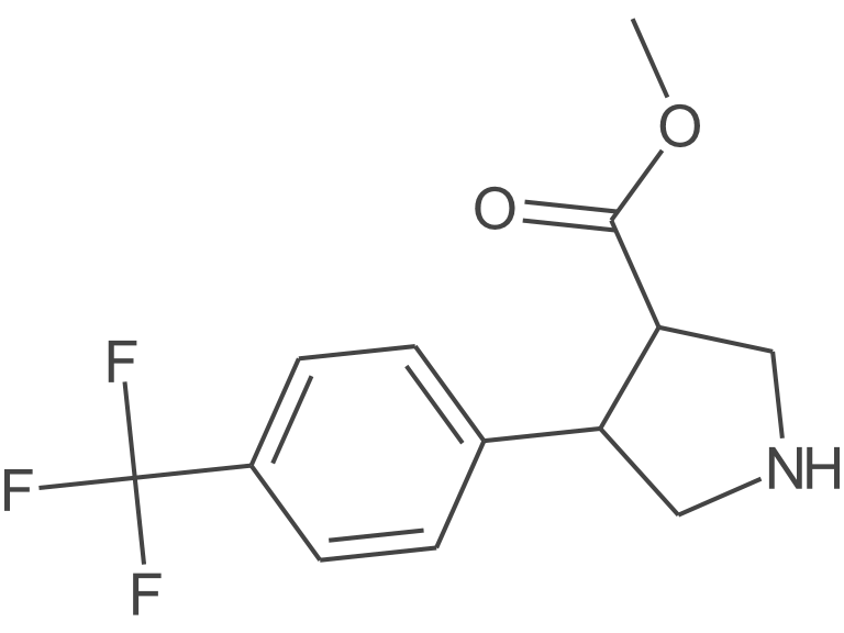 rel-(3S,4R)-4-(4-(三氟甲基)苯基)吡咯烷-3-羧酸甲酯