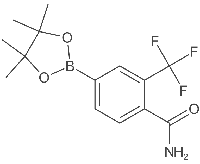 4-(4,4,5,5-四甲基-1,3,2-二氧杂硼环戊烷-2-基)-2-(三氟甲基)苯甲酰胺