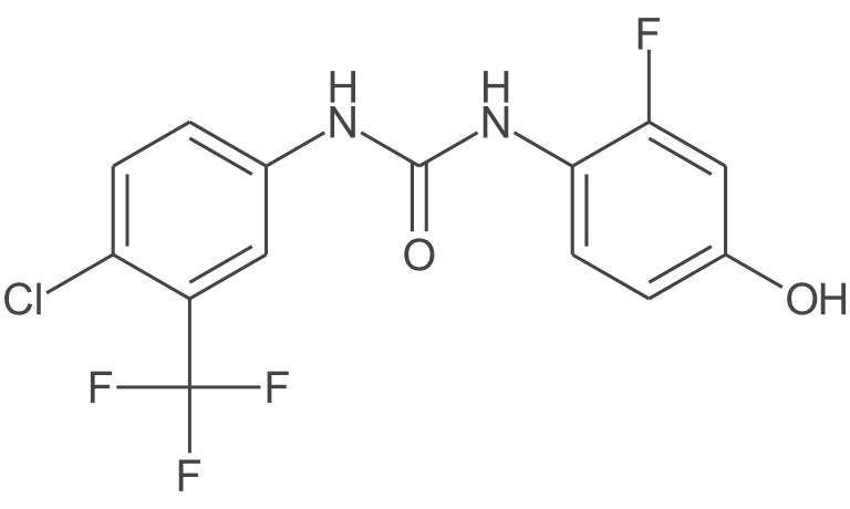 1-(4-氯-3-(三氟甲基)苯基)-3-(2-氟-4-羟基苯基)脲