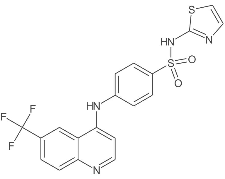 N-(噻唑-2-基)-4-((6-(三氟甲基)喹啉-4-基)氨基)苯磺酰胺