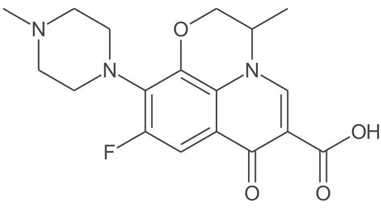 R-9-氟-2,3-二氢-3-甲基-10-(4-甲基-1-哌嗪基)-7-氧代-7H-吡啶并[1,2,3-DE]-[1,4]苯并噁嗪-6-羧酸